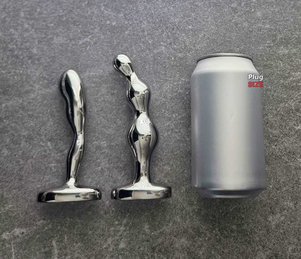 B vibe stainless steel prostate plug vs. b Vibe Anal beads dimensions vs. soda can